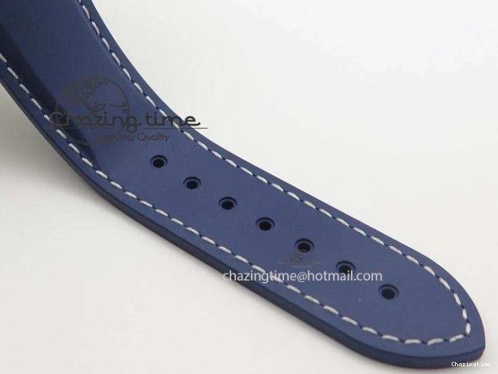 0213 HighPerformance Seamaster Planet Ocean GMT 600M Blue Dial SS On Blue Rubber Strap A 8278